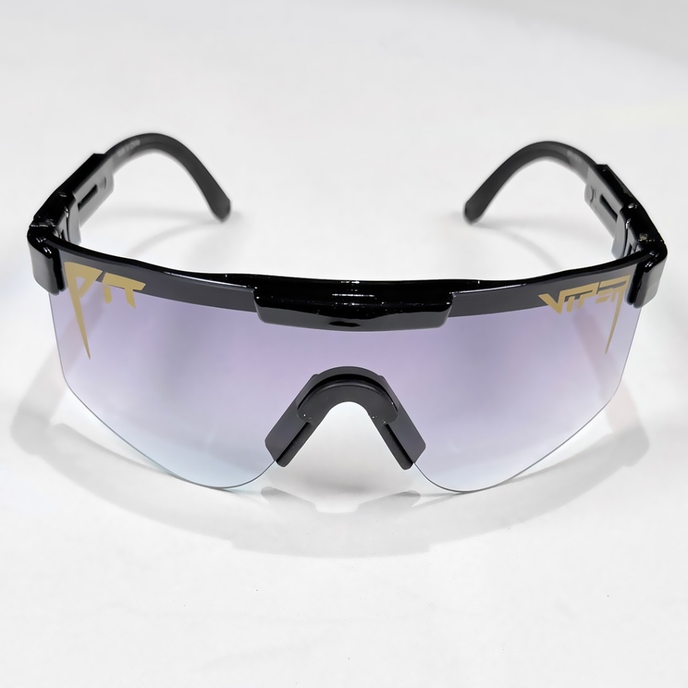 PIT VIPER The Exec Double Wide Sunglasses - NIB Black / Grey Fade - #48819-SUN3 - Picture 2 of 6